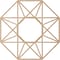 Ekena Millwork Guardian Wood Fretwork Pierced Ceiling Medallion, Alder, 24"OD x 9 3/8"ID x 1/4"T CMWP24X24X0250GDAL - alternate 5